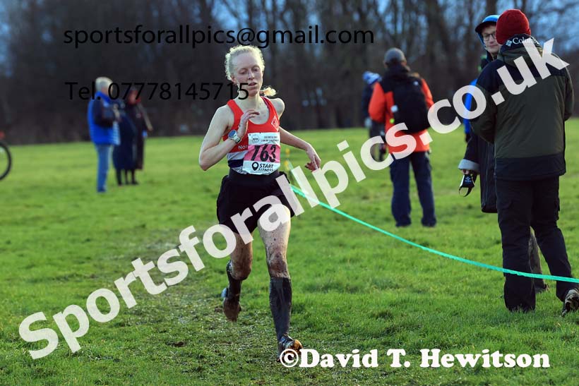 Senior womens 2023 North Eastern Cross Country Champs., Temple Park, South Shields. Photo: David T. Hewitson/Sports for All Pics